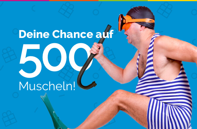 Werde kreativ für 500 Muscheln!