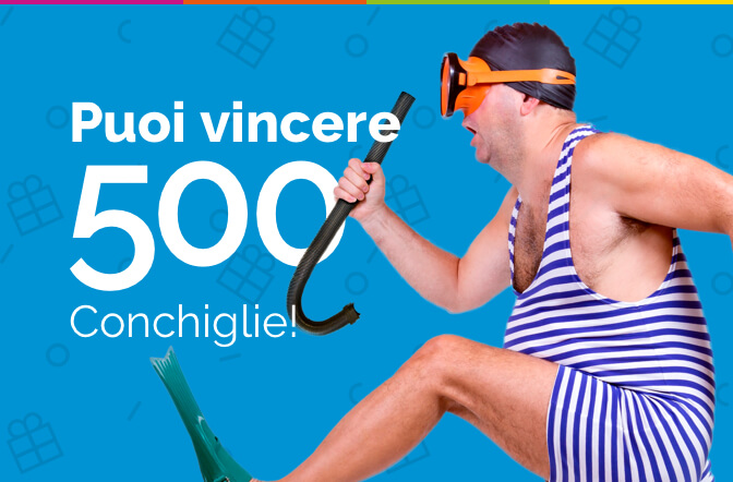 Libera la creatività e vinci 500 Conchiglie!