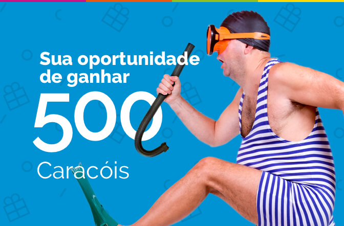 Libere a criatividade e ganhe 500 Caracóis!