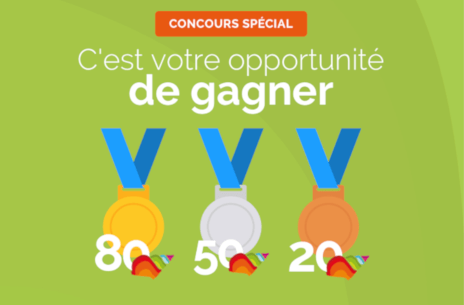 Voici les gagnants de notre Concours spécial